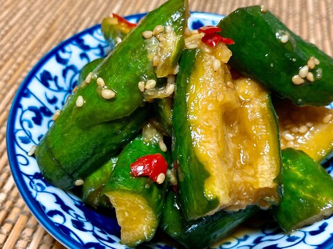 にんにくが効いてる!きゅうりのスタミナ漬け